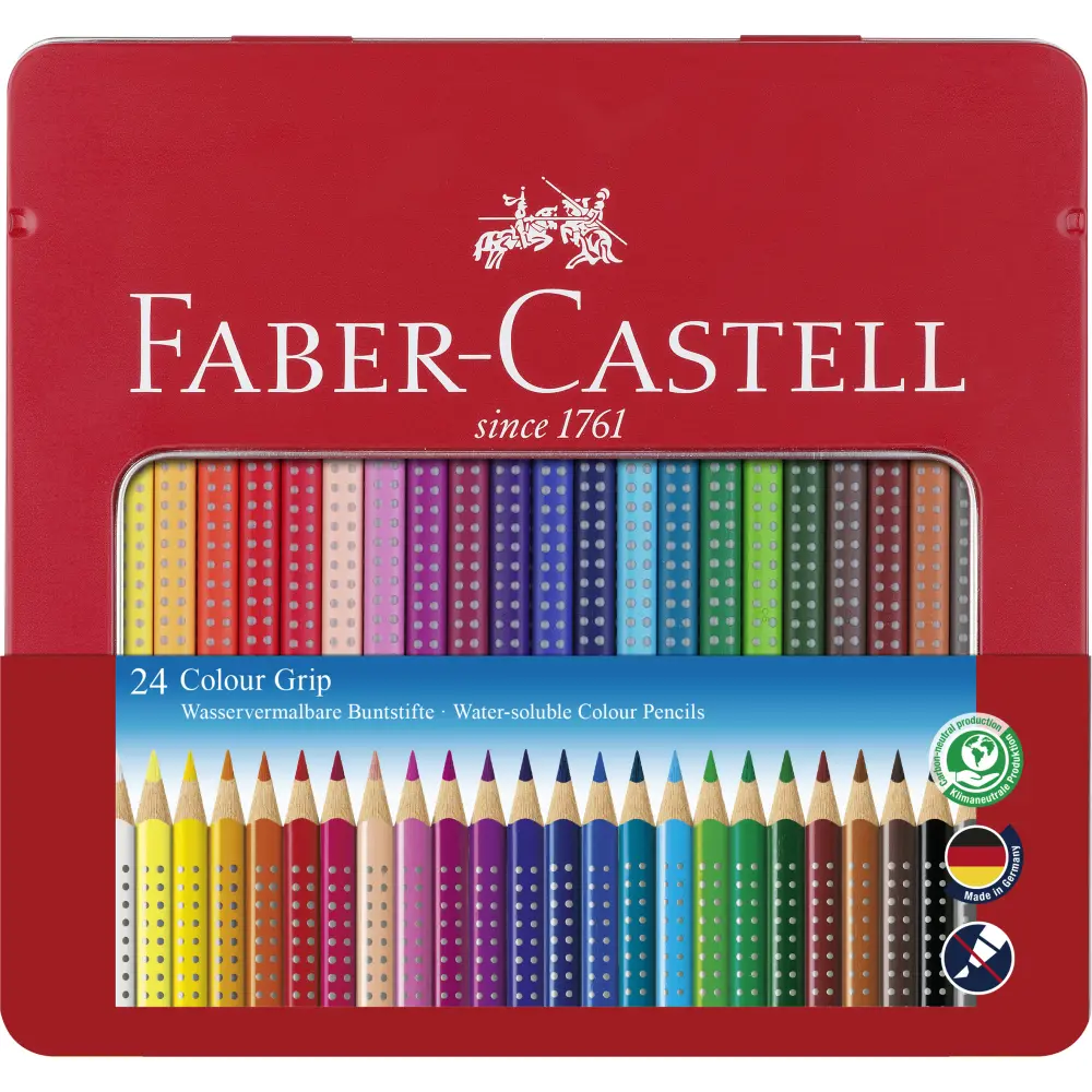 Barvice FABER-CASTELL, grip 24/1 kovina